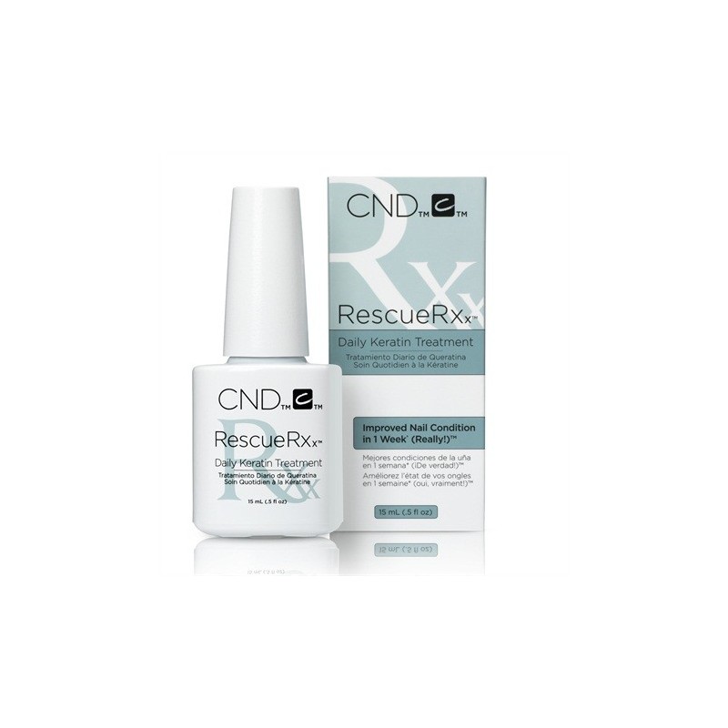 Tratamiento Uñas Dañadas con Queratina Rescue RXx CND 15ml